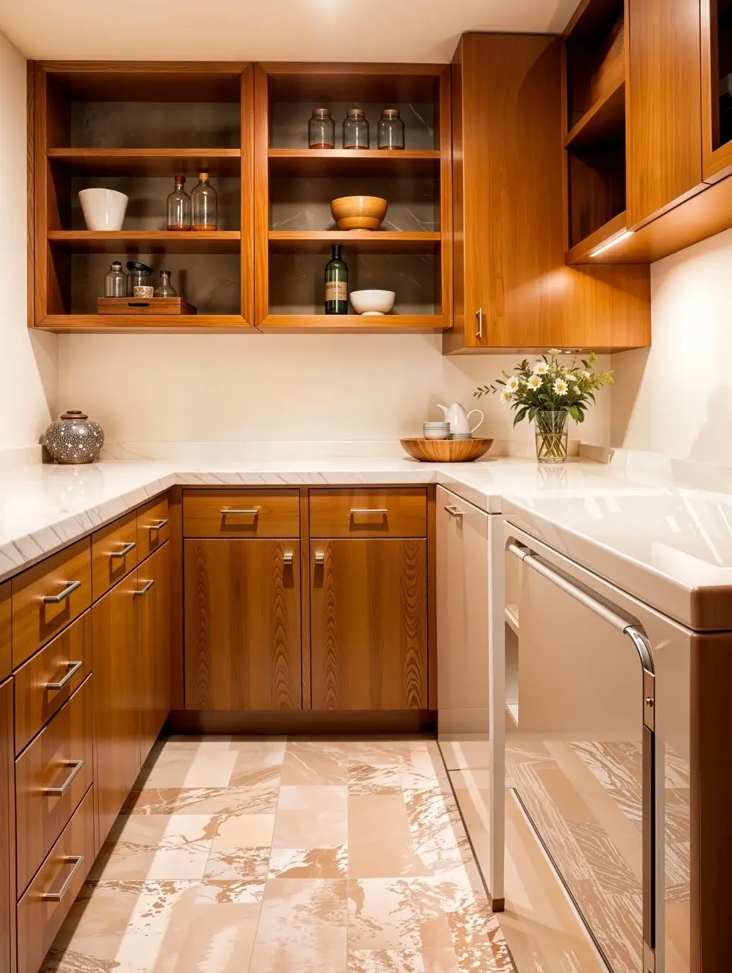 Custom wood cabinets by Victory Construction featuring built-in storage, elegant finishes, and functional cabinetry design